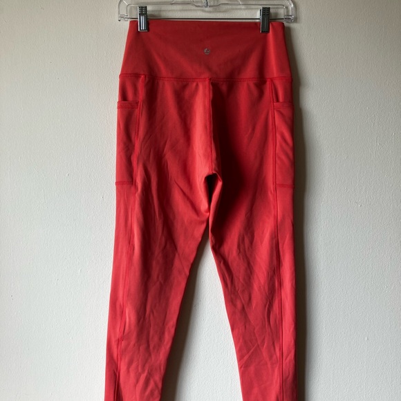 Pink leggings with pockets - Picture 3 of 4